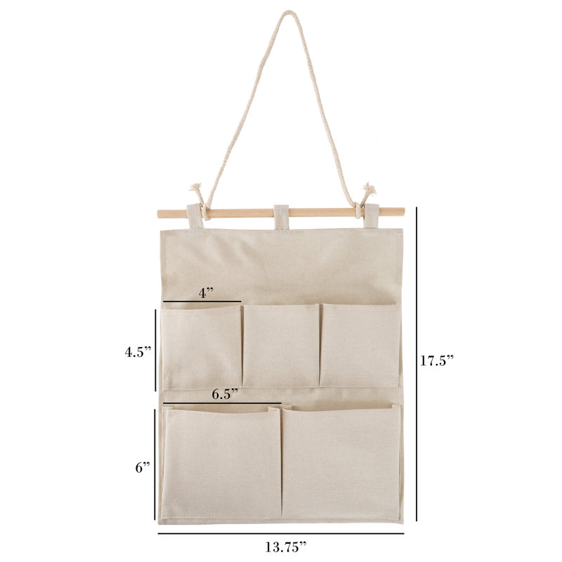Lavish Home Fabric Hanging Organizer & Reviews Wayfair Canada